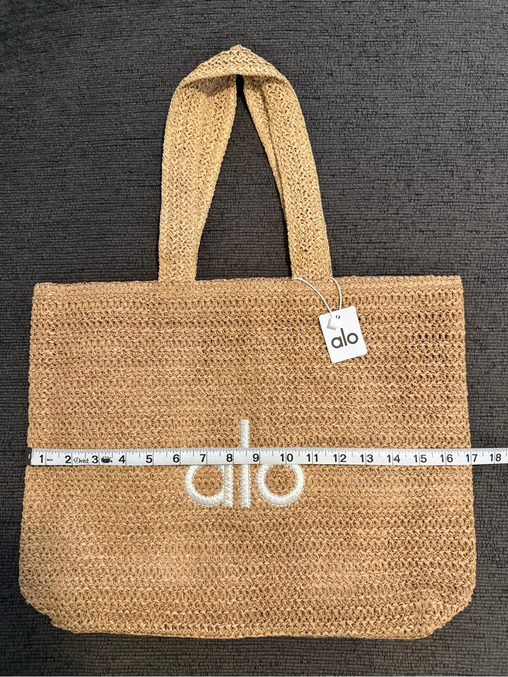 ALO Yoga Natural Woven Tote Bag - Picture 5 of 11